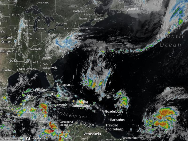 Atlantic Infrared Satellite