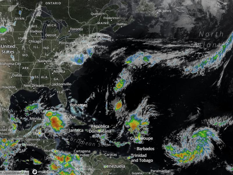 Atlantic Infrared Satellite