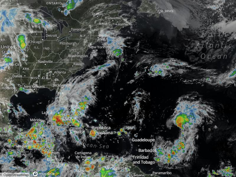 Atlantic Infrared Satellite