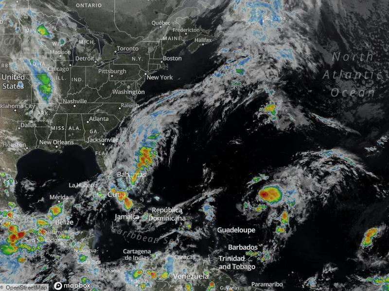 Atlantic Infrared Satellite