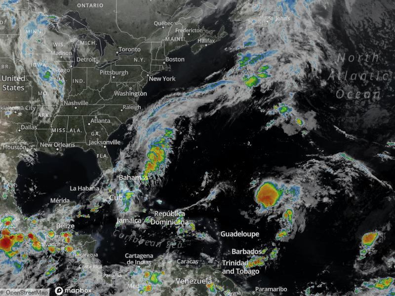 Atlantic Infrared Satellite