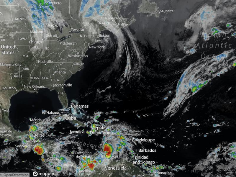 Atlantic Infrared Satellite