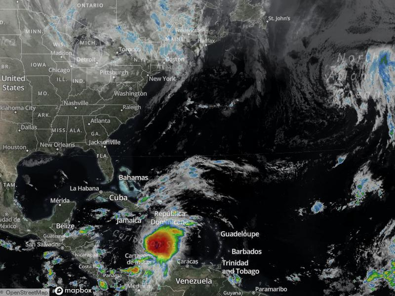 Atlantic Infrared Satellite