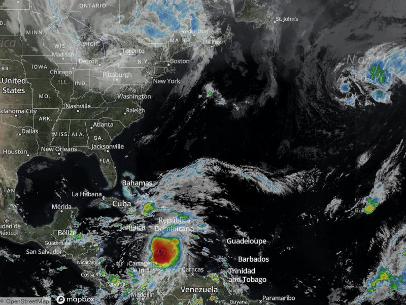 Atlantic Infrared Satellite