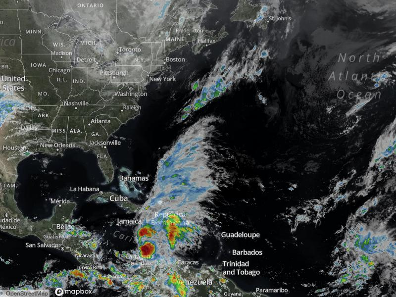 Atlantic Infrared Satellite