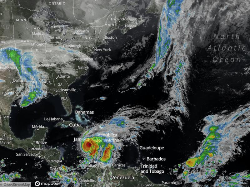 Atlantic Infrared Satellite