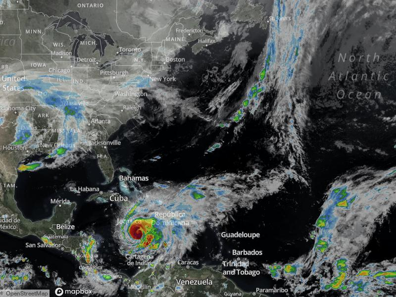 Atlantic Infrared Satellite