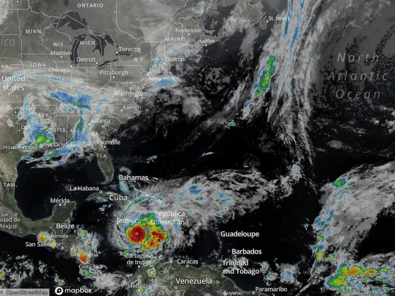 Atlantic Infrared Satellite