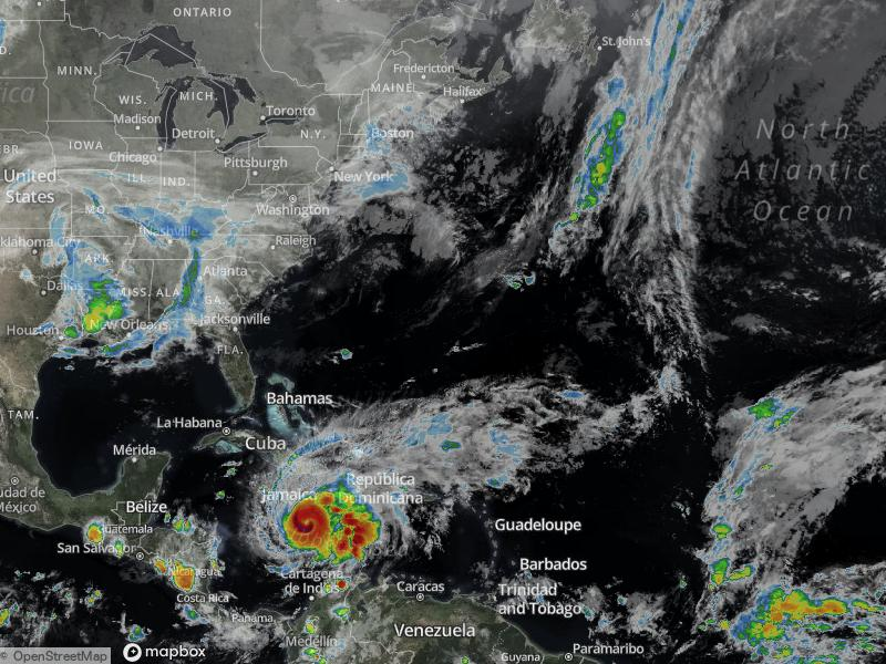 Atlantic Infrared Satellite