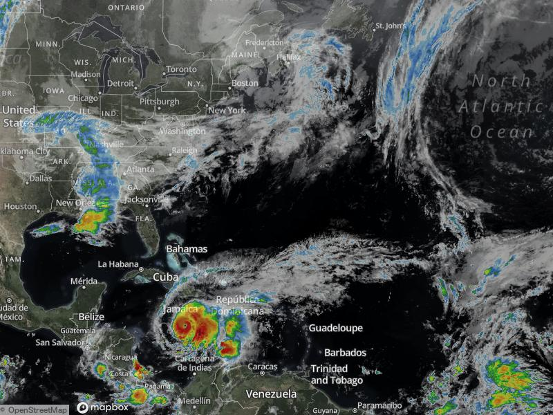 Atlantic Infrared Satellite