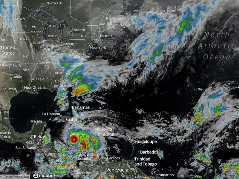 Atlantic Infrared Satellite