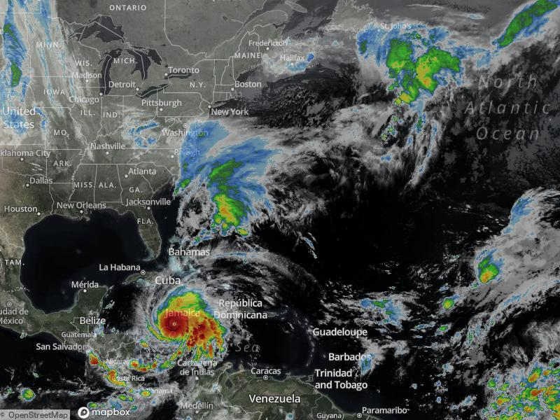 Atlantic Infrared Satellite