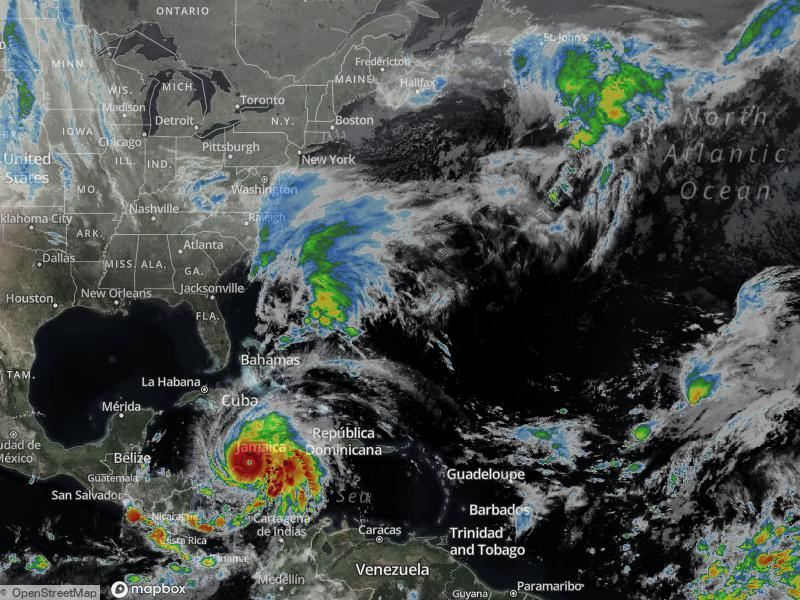 Atlantic Infrared Satellite