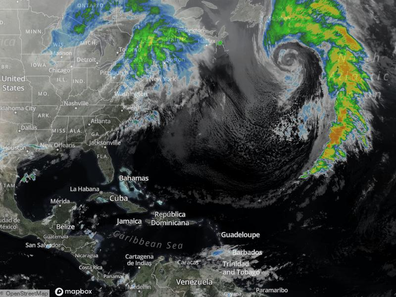 Atlantic Infrared Satellite