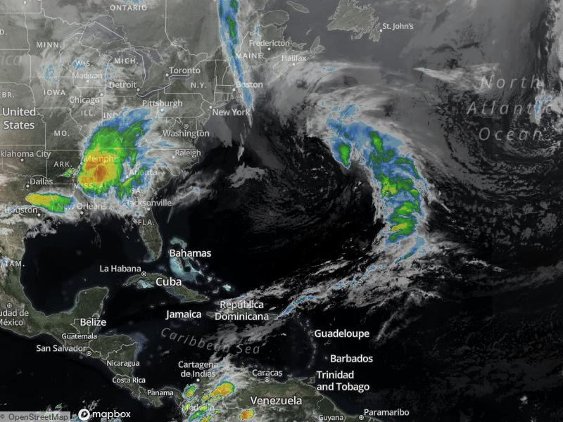 Atlantic Infrared Satellite