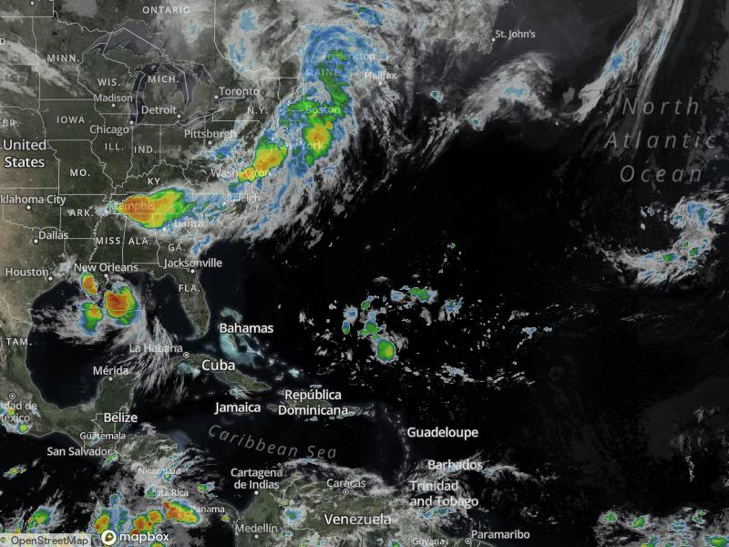 Atlantic Infrared Satellite