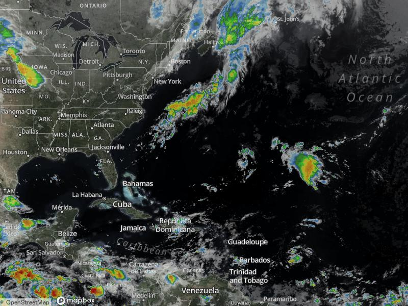 Atlantic Infrared Satellite