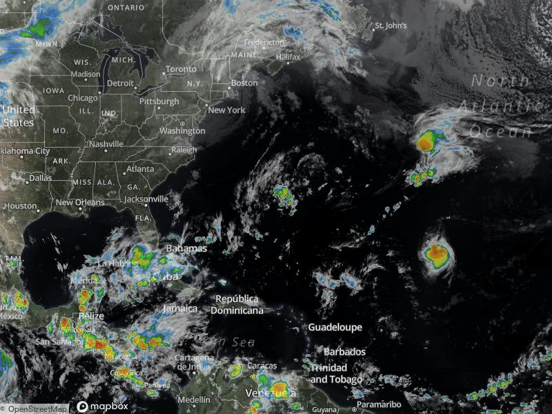 Atlantic Infrared Satellite